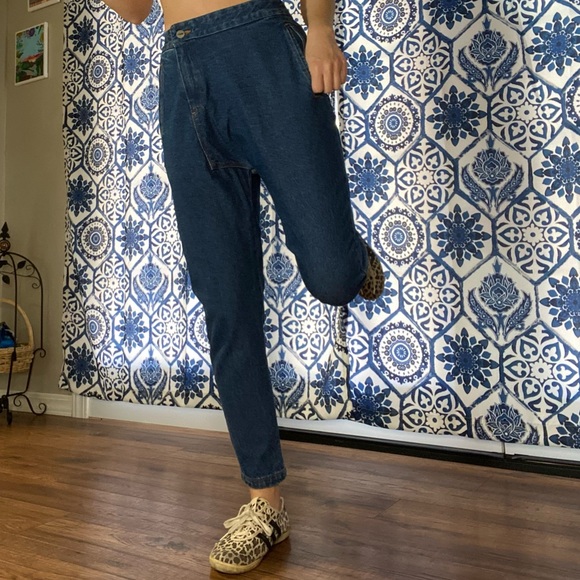 High waisted baggy unique mom jeans - Picture 6 of 16